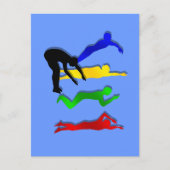 スイミング泳ぐ人ウォータースポーツスイム ポストカード (正面)