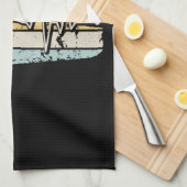 スイミング泳ぐ人ギフト キッチンタオル (四つ折り)