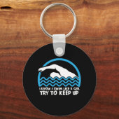 スイミング泳ぐ人ギフト キーホルダー (正面)