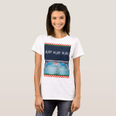 スイミング泳ぐ人クリスマス Tシャツ (正面フル)