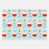 スイミング泳ぐ人ホリデーギフト ラッピングペーパーシート (正面)