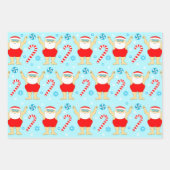 スイミング泳ぐ人ホリデーギフト ラッピングペーパーシート (正面)