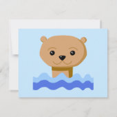 スイミング·オッター。 招待状 (裏面)