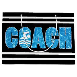 スイミング&ダイビングカスタムコーチColor Swimチーム ラージペーパーバッグ