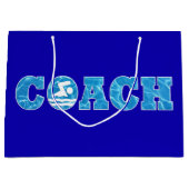 スイミング&ダイビングコーチプールウォータースイムコーチズ ラージペーパーバッグ (正面)