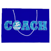 スイミング&ダイビングコーチプールウォータースイムコーチズ ラージペーパーバッグ (裏面)