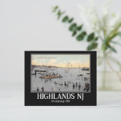 スイミング,ハイランズ,ニュージャージー, 1910ヴィンテージ ポストカード (スタンド正面)