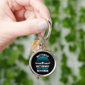 スイミング – バタフライバターフ キーホルダー (手)