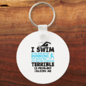 スイミング – 私は泳ぐ キーホルダー (正面)
