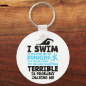 スイミング – 私は泳ぐ キーホルダー (正面)