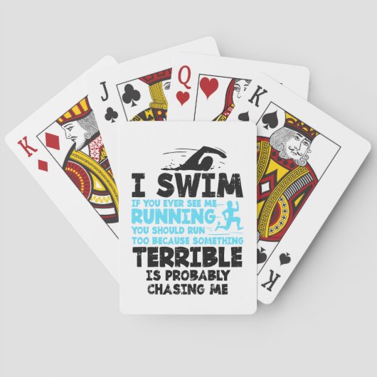スイミング – 私は泳ぐ トランプ (裏面)