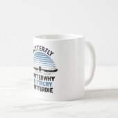 スイミング – 蝶バターフスイミングギフト コーヒーマグカップ (正面右)