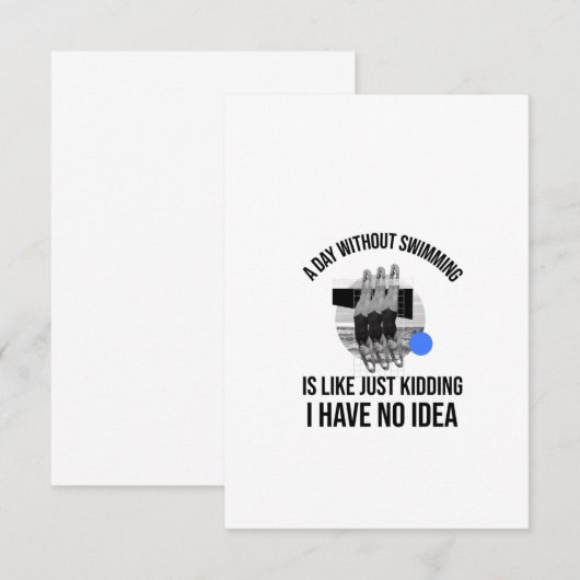 スイミング(5) サンキューカード (正面/裏面)