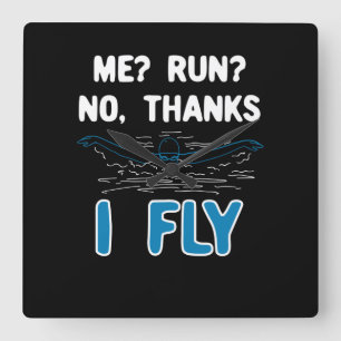 スイミング – I Fly スクエア壁時計