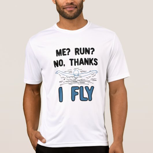 スイミング – I Fly Tシャツ (正面)