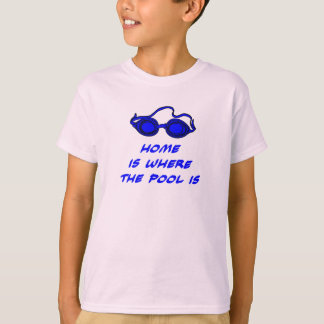 スイムおもしろい引用文 – ロングスリーブトップ子供へ Tシャツ