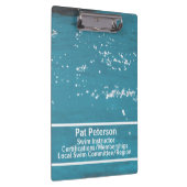 スイムインストラクターウォーターポロダイブプールテンプレート クリップボード (右)