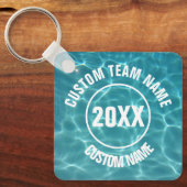 スイムカスタムチームのキーチェーン キーホルダー (正面)