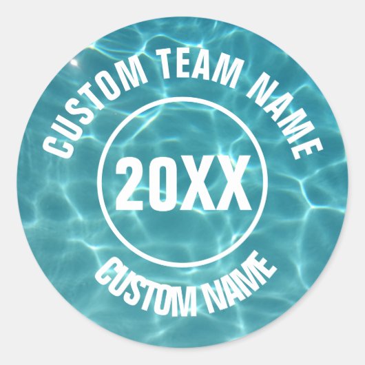 スイムカスタムチーム ラウンドシール (正面)