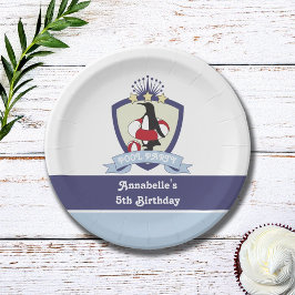 スイムクラブクレストペンギンキッズプール誕生日パーティー ペーパープレート