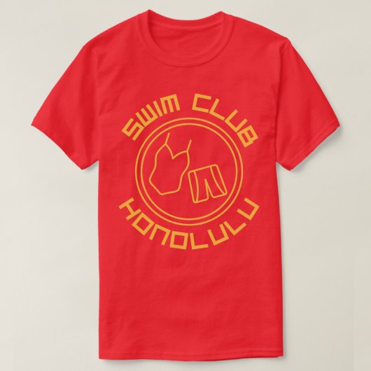 スイムクラブホノルルハワイTシャツ Tシャツ (デザイン正面)