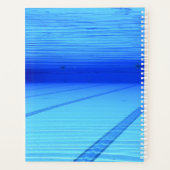 スイムコーチスイミングチームスポパーソナライズされたーツ プランナー手帳 (裏面)