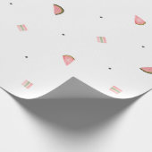 スイムシームレスパターンかわいい虹ミニマル ラッピングペーパー (角)