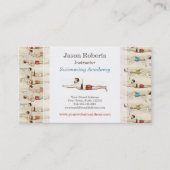 スイムスクール水泳先生ヴィンテージ 名刺 (正面)