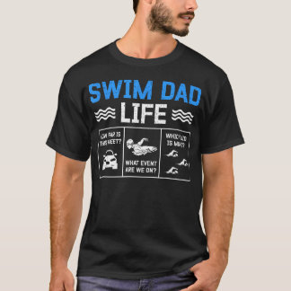 スイムダッドライフ 水泳パパ 水泳選手の父 スイム Tシャツ