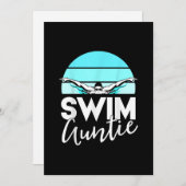 スイムチームおばあおんティ甥スイミング泳ぐ人プレゼント シーズンカード (正面/裏面)