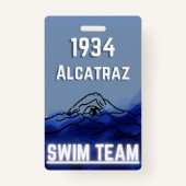 スイムチームノベルティバッジ バッジ (裏面)