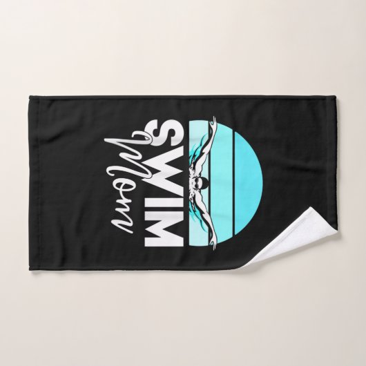 スイムチームマムモアスクール水泳ミート泳ぐ人 ハンドタオル (ハンドタオル)