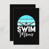 スイムチームマモマモールスクールスイミングミート泳ぐ人 エンクロージャーカード (正面/裏面)