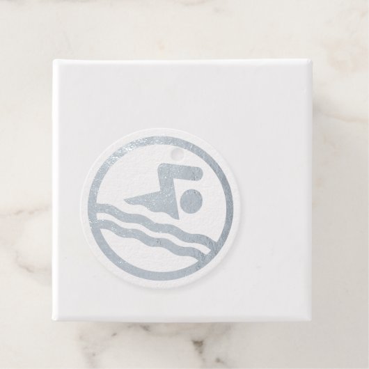 スイムチーム名または文字カスタムスイミングとダイビング フェイバータグ (箱)