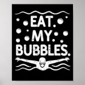 スイムチーム泳ぐ人おもしろいスイミング恋人 ポスター (正面)