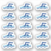 スイムデー スイマーズ カレンダー ブジョー プランナー シール (正面)