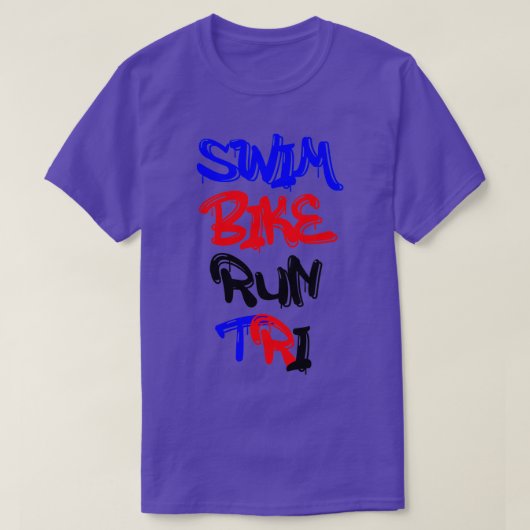 スイムバイク走トリ2 Tシャツ (デザイン正面)