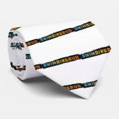 スイムバイク走、トライアスロンカッコいいデザイン ネクタイ (ロール)