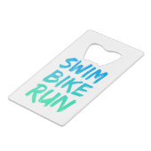 スイムバイ走素晴らしデザイン クレジットカード栓抜き (裏面アングル)