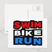 スイムバイ走 ポストカード (正面/裏面)