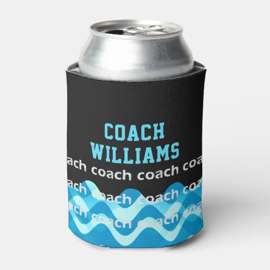 スイムパーソナライズされたまたはダイブコーチクーラーボックス 缶クーラー (缶正面)
