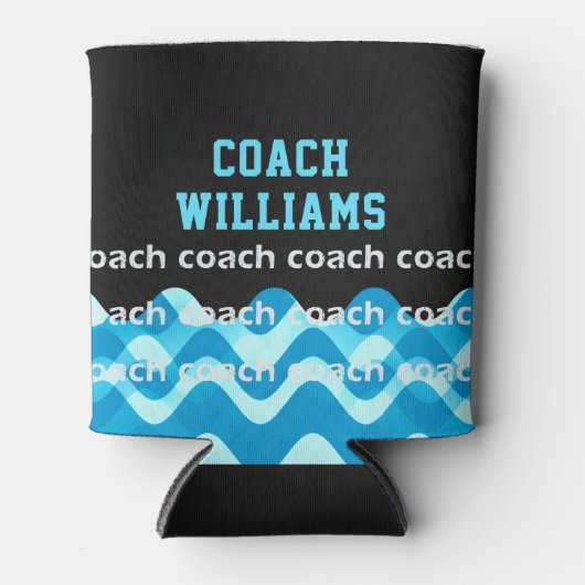 スイムパーソナライズされたまたはダイブコーチクーラーボックス 缶クーラー (正面)