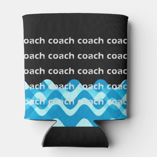 スイムパーソナライズされたまたはダイブコーチクーラーボックス 缶クーラー (裏面)