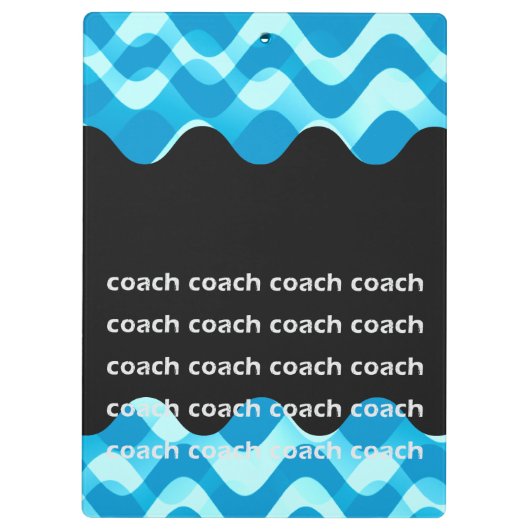 スイムパーソナライズされたコーチまたはダイビングコーチのクリップボード クリップボード (裏面)
