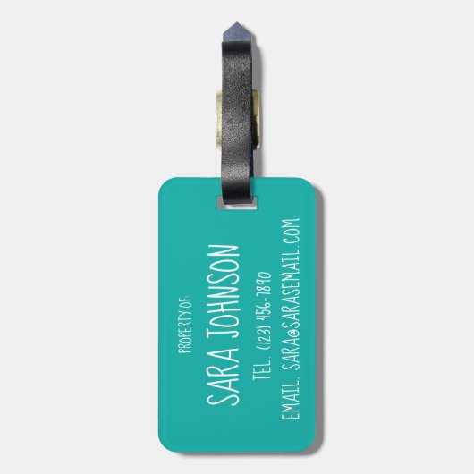 スイムパーソナライズされたバッグ同期泳ぐ人ガール ラゲッジタグ (裏面縦)