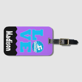 スイムラブ名前をカスタムする&カラー泳ぐ人 ラゲッジタグ