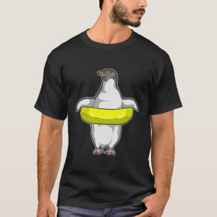 スイムリング付きペンギン Tシャツ