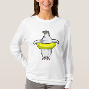 スイムリング付きペンギン Tシャツ