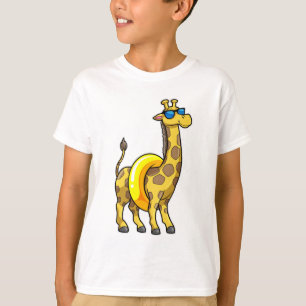 スイムリング&サングラスとビーチキリン Tシャツ