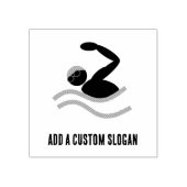 スイムロゴ – Water Sports & カスタムフィットネス用文字 ラバースタンプ (インプリント)